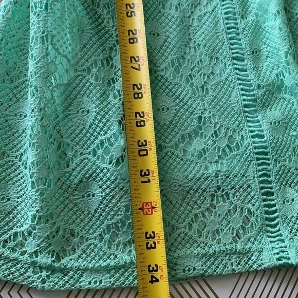 NWT Alya from Francesca"s Green Lace Dress Size L - Picture 11 of 12